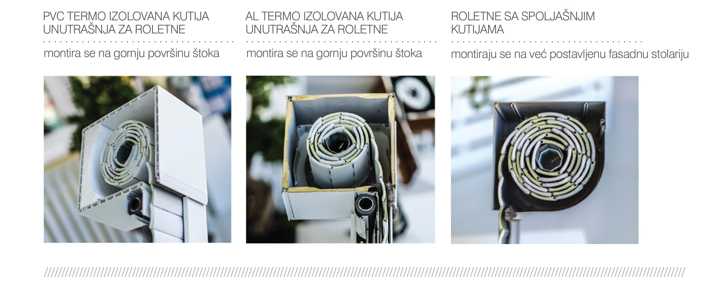 PVC Montaža roletne